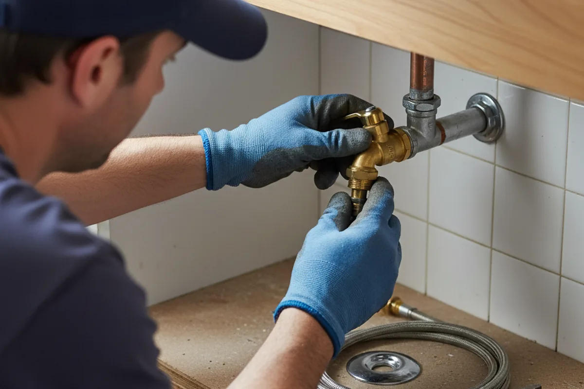 Shutoff valve and fitting work during Well Pump Repair in Thornton